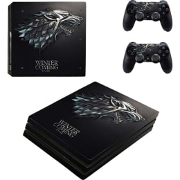 Elton Winter is Coming 2 Skin Sticker Cover for Microsoft Xbox One Console/Kinect and Controllers (EL000103, Black) Elton Winter is Coming 2 Skin Sticker Cover for Microsoft Xbox One Console/Kinect and Controllers (EL000103, Black)_1