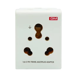 GM Modular 16 Amp 3 Pin Multi Plug Adapter (3050, Black) GM Modular 16 Amp 3 Pin Multi Plug Adapter (3050, Black)_1