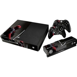 Elton Deadpool - Super Hero Theme Skin Sticker Cover for Microsoft Xbox One Console/Kinect and Controllers (EL00088, Black) Elton Deadpool - Super Hero Theme Skin Sticker Cover for Microsoft Xbox One Console/Kinect and Controllers (EL00088, Black)_1