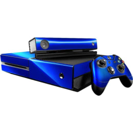 Elton Carbon Fiber Theme Skin Sticker Cover for Microsoft Xbox One Console/Kinect and Controllers (EL00077, Blue) Elton Carbon Fiber Theme Skin Sticker Cover for Microsoft Xbox One Console/Kinect and Controllers (EL00077, Blue)_1
