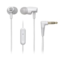 Audio-Technica SonicFuel In-Ear Wired Earphones with Mic (ATH-CLR100ISWH, White) Audio-Technica SonicFuel In-Ear Wired Earphones with Mic (ATH-CLR100ISWH, White)_1