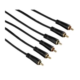 Hama 300 cm 3RCA AV Cable (122148, Black) Hama 300 cm 3RCA AV Cable (122148, Black)_1