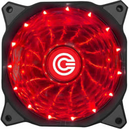 Circle USB Wired 4 LED 59.6 CFM Gaming Fan (CG 16XR, Red) Circle USB Wired 4 LED 59.6 CFM Gaming Fan (CG 16XR, Red)_1