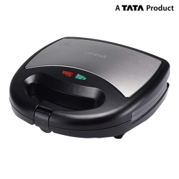 Croma 800 Watt 2 Slice 3-in-1 Sandwich Maker (CRK7001, Black) Croma 800 Watt 2 Slice 3-in-1 Sandwich Maker (CRK7001, Black)_2