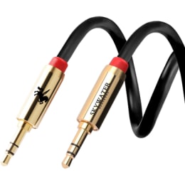 Skywater 180 cm 3.5mm Stereo Aux Cable (SW-357, Gold) Skywater 180 cm 3.5mm Stereo Aux Cable (SW-357, Gold)_1