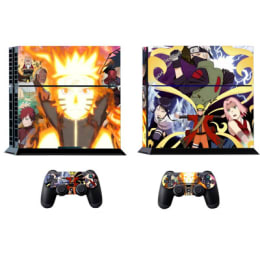 Elton Naruto Theme Skin Sticker Cover for Sony PS4 Console and Controllers (EL00051, Multi Color) Elton Naruto Theme Skin Sticker Cover for Sony PS4 Console and Controllers (EL00051, Multi Color)_1