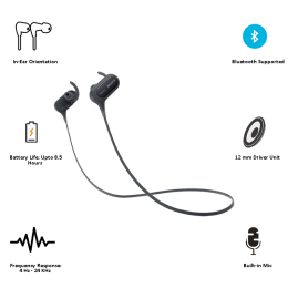 Sony XB50BS Bluetooth Earphone (Black) Sony XB50BS Bluetooth Earphone (Black)_3
