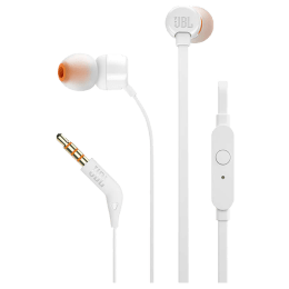 JBL In-Ear Wired Earphones with Mic (T110, White) JBL In-Ear Wired Earphones with Mic (T110, White)_5