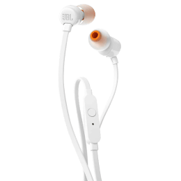 JBL In-Ear Wired Earphones with Mic (T110, White) JBL In-Ear Wired Earphones with Mic (T110, White)_1