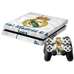 Elton Real Madrid Theme Skin Sticker Cover for Sony PS4 Console and Controllers (EL00058, White/Yellow) Elton Real Madrid Theme Skin Sticker Cover for Sony PS4 Console and Controllers (EL00058, White/Yellow)_1