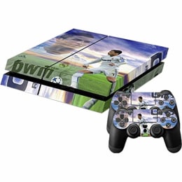 Elton Real Madrid Cristiano Ronaldo Theme Skin Sticker Cover for Sony PS4 Console and Controllers (EL00056, Multi Color) Elton Real Madrid Cristiano Ronaldo Theme Skin Sticker Cover for Sony PS4 Console and Controllers (EL00056, Multi Color)_1
