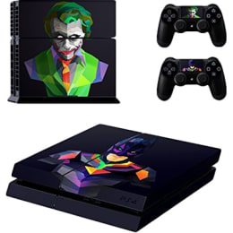 Elton Batman Joker Theme Skin Sticker Cover for Sony PS4 Console and Controllers (EL00054, Multi Color) Elton Batman Joker Theme Skin Sticker Cover for Sony PS4 Console and Controllers (EL00054, Multi Color)_1