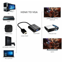 Honeywell HDMI (Type-A) to VGA Cable (HC000001/ADP/BLK, Black) Honeywell HDMI (Type-A) to VGA Cable (HC000001/ADP/BLK, Black)_11