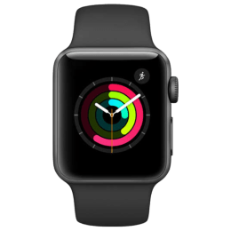 Buy Apple Watch Series 2 Smartwatch Gps 38mm Ambient Light Sensor Mp0d2hn A Space Grey Black Rubber Band Online Croma