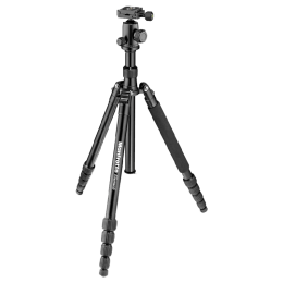 Manfrotto 164 cm Height Traveller Tripod Big with Ball Head (MKELEB5BK-BH, Black) Manfrotto 164 cm Height Traveller Tripod Big with Ball Head (MKELEB5BK-BH, Black)_1