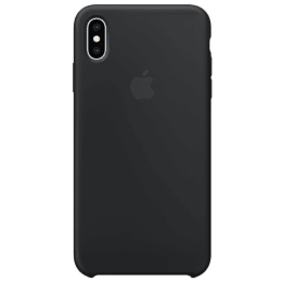 Buy Apple Iphone Xs Max Silicone Back Case Cover Mrwe2zm A Black Online Croma