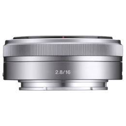 Sony E 16 mm F2.8 Lens (SEL16F28, Silver) Sony E 16 mm F2.8 Lens (SEL16F28, Silver)_6
