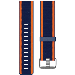 Fitbit Versa Buckle Closure Large Band (FB166WBNVTAL, Navy/Orange) Fitbit Versa Buckle Closure Large Band (FB166WBNVTAL, Navy/Orange)_1