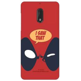The Souled Store Deadpool - I Saw That Polycarbonate Mobile Back Case Cover for Nokia 6 (72087, Red) The Souled Store Deadpool - I Saw That Polycarbonate Mobile Back Case Cover for Nokia 6 (72087, Red)_1
