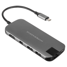 Hyperdrive Slim 8-in-1 USB-C Hub (HD247B, Grey) Hyperdrive Slim 8-in-1 USB-C Hub (HD247B, Grey)_1