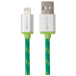 Boompods Retro Armour 200 cm USB (Type-A) to Lightning Cable (BP-RC2M-ORG, Green) Boompods Retro Armour 200 cm USB (Type-A) to Lightning Cable (BP-RC2M-ORG, Green)_1
