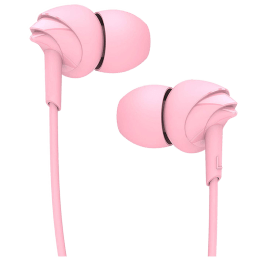 boAt In-Ear Wired Earphones with Mic (BassHeads 110, Pink) boAt In-Ear Wired Earphones with Mic (BassHeads 110, Pink)_1
