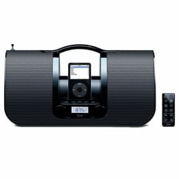 iLuv Portable Audio System with Radio and Dock for iPod (i552, Black) iLuv Portable Audio System with Radio and Dock for iPod (i552, Black)_1