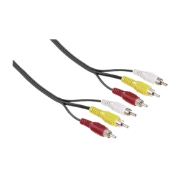 Dse 200 cm 3RCA Component Video Cable (WWC002, Black) Dse 200 cm 3RCA Component Video Cable (WWC002, Black)_1