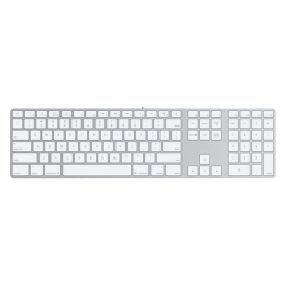 Apple Wireless Keyboard with Numeric Keypad (MB110LL/B, White/Grey) Apple Wireless Keyboard with Numeric Keypad (MB110LL/B, White/Grey)_1
