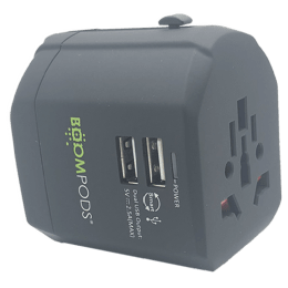 Boompods Globe Travel Adapter (BP-GLB-TA-BLK, Black) Boompods Globe Travel Adapter (BP-GLB-TA-BLK, Black)_1