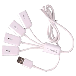 Croma 4 Port USB Hub (CRXN4071, White) Croma 4 Port USB Hub (CRXN4071, White)_1