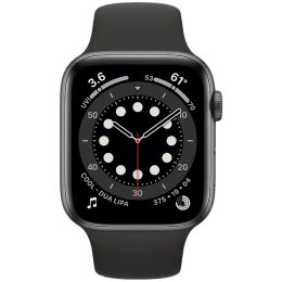 Buy Apple Watch Series 6 Smartwatch Gps Cellular 44mm Blood Oxygen Sensor Mg2e3hn A Space Grey Black Sport Band Online Croma