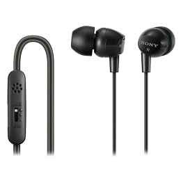 Sony In-Ear Wired Earphones with Mic (DR-EX14, Black) Sony In-Ear Wired Earphones with Mic (DR-EX14, Black)_1
