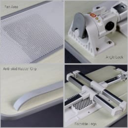 Portronics My Buddy + Portable Laptop Stand (Cooling Fan, POR-704, Grey) Portronics My Buddy + Portable Laptop Stand (Cooling Fan, POR-704, Grey)_9