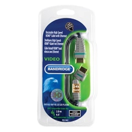 Bandridge 200 cm HDMI (Type-A) Cable with Ethernet (BVL1802, Black) Bandridge 200 cm HDMI (Type-A) Cable with Ethernet (BVL1802, Black)_1