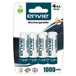Envie AA Alkaline Battery (White/Green) (Pack of 4) Envie AA Alkaline Battery (White/Green) (Pack of 4)_1