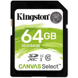 Kingston Canvas Select 64GB Class 10 Memory Card (SDS/64GBIN | Black) Kingston Canvas Select 64GB Class 10 Memory Card (SDS/64GBIN | Black)_1