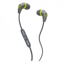 Skullcandy In-Ear Wired Earphones with Mic (EA7275, Grey/Lime) Skullcandy In-Ear Wired Earphones with Mic (EA7275, Grey/Lime)_1