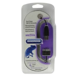 Bandridge 30-pin to USB 2.0 (Type-A) 2m USB Charger Cable for Samsung Tab (BBM39200B20, Black) Bandridge 30-pin to USB 2.0 (Type-A) 2m USB Charger Cable for Samsung Tab (BBM39200B20, Black)_1