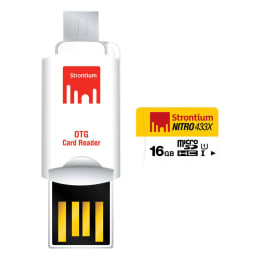 Strontium Nitro 433X 16GB Class 10 MicroSDHC/XC Memory Card (SRN16GTFU1T, White/Yellow) Strontium Nitro 433X 16GB Class 10 MicroSDHC/XC Memory Card (SRN16GTFU1T, White/Yellow)_1