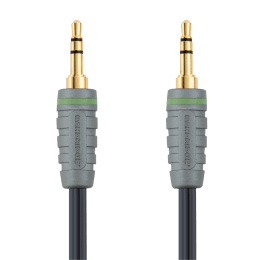 Bandridge 100 cm 3.5mm Stereo Aux Cable (BAL3301, Black) Bandridge 100 cm 3.5mm Stereo Aux Cable (BAL3301, Black)_1