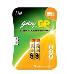 Godrej GP AAA Ultra Alkaline Battery (24AU-U2, White/Yellow) (Pack of 2) Godrej GP AAA Ultra Alkaline Battery (24AU-U2, White/Yellow) (Pack of 2)_1