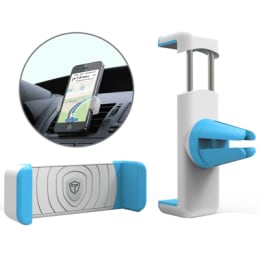 Tukzer Air-Vent 5 Inch Extendable Car Mount (TZ-AC-102, Blue/White) Tukzer Air-Vent 5 Inch Extendable Car Mount (TZ-AC-102, Blue/White)_1