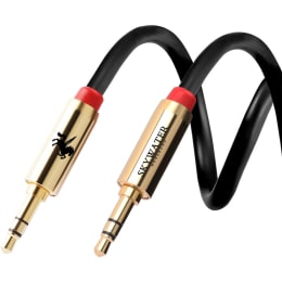 Skywater 180 cm 3.5mm Stereo Aux Cable (SW356/357, Black) Skywater 180 cm 3.5mm Stereo Aux Cable (SW356/357, Black)_1