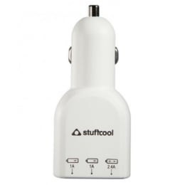 Stuffcool Quest 4.4 Amp Car Charging Adapter (CAQST2-WHT, White) Stuffcool Quest 4.4 Amp Car Charging Adapter (CAQST2-WHT, White)_1