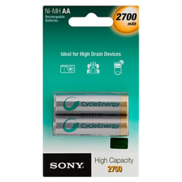 Sony 2700 mAh Rechargeable Battery (NH-AA-B2FN AE, Grey) (Pack of 2) Sony 2700 mAh Rechargeable Battery (NH-AA-B2FN AE, Grey) (Pack of 2)_1