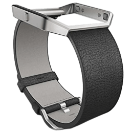 Fitbit Buckle Closure Leather Small Blaze Band (FB159LBBKS, Black) Fitbit Buckle Closure Leather Small Blaze Band (FB159LBBKS, Black)_1