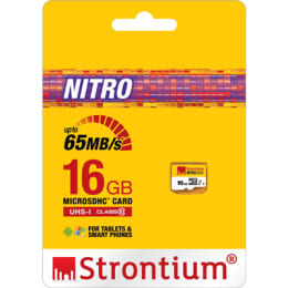 Strontium Nitro 16GB Class 10 MicroSDHC Memory Card (SRN16GTFU1R, Silver) Strontium Nitro 16GB Class 10 MicroSDHC Memory Card (SRN16GTFU1R, Silver)_2