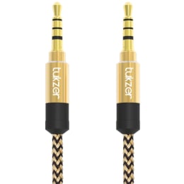 Tukzer 150 cm 3.5mm Stereo Aux Cable Nylon Braided (TZ-AV-101, As Per Stock Availability) Tukzer 150 cm 3.5mm Stereo Aux Cable Nylon Braided (TZ-AV-101, As Per Stock Availability)_4