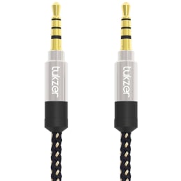 Tukzer 150 cm 3.5mm Stereo Aux Cable Nylon Braided (TZ-AV-101, As Per Stock Availability) Tukzer 150 cm 3.5mm Stereo Aux Cable Nylon Braided (TZ-AV-101, As Per Stock Availability)_2